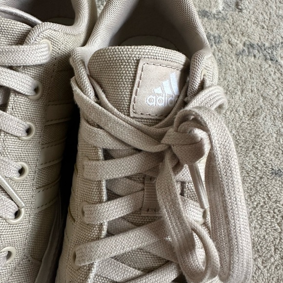 Adidas Light Tan Canvas Sneakers with White Details - Picture 2 of 5